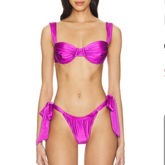 X Revolve Costa Bikini Set in Magenta FAITHFULL THE BRAND - Picture 1 of 4